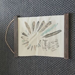 Painted canvas wall decor